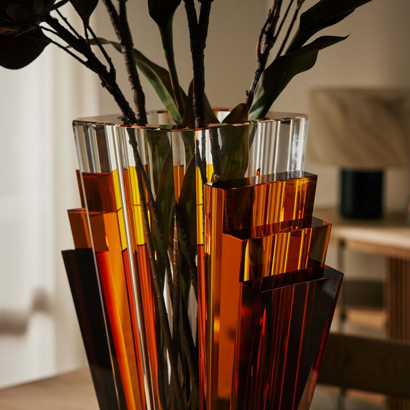 ريفليكشنز كوبنهاغن مزهرية راديانت من الكريستال   إصدار محدود