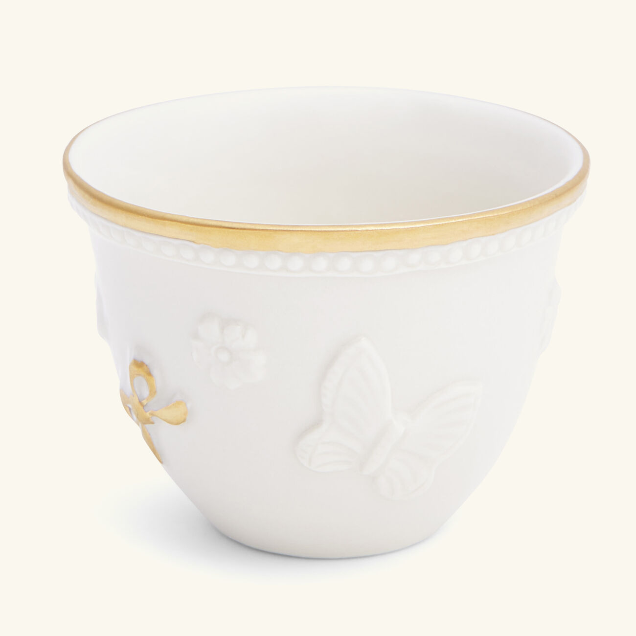 فيلاري فنجان القهوة العربية باترفلاي أبيض