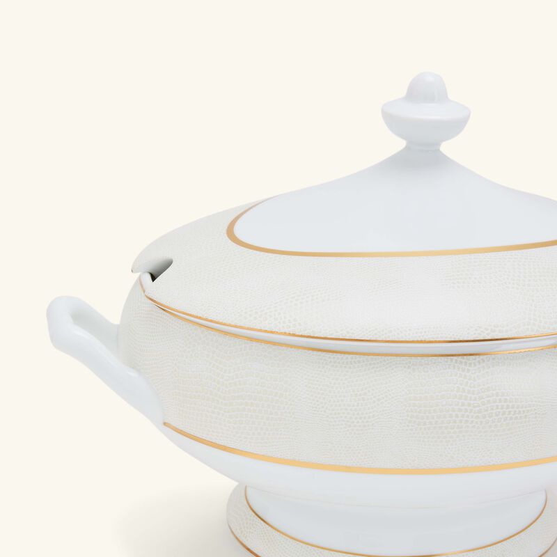 Sauvage Blanc Soup Tureen Gold bernardaud sauvage blanc soup tureen gold
