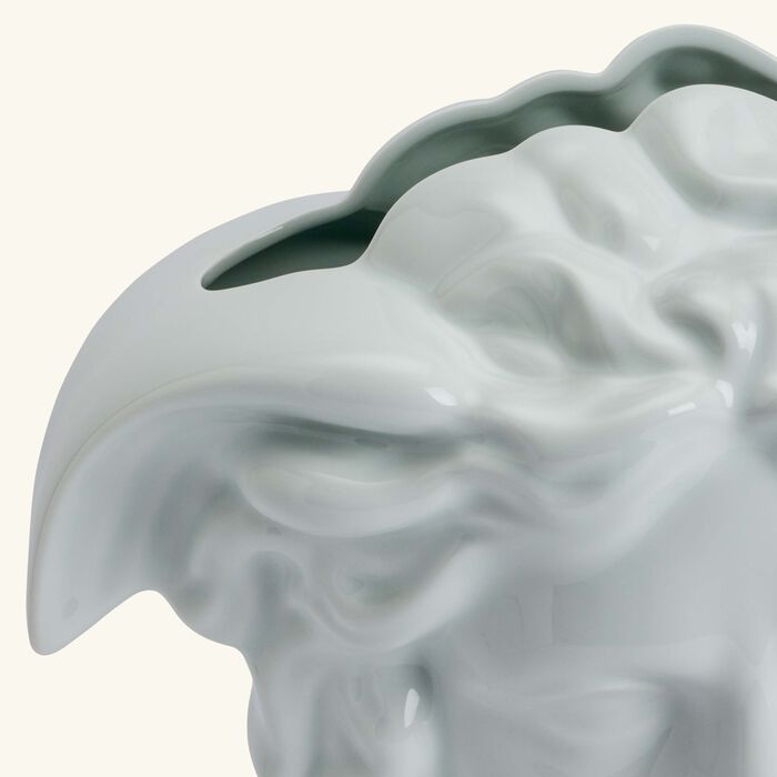 versace medusa grande vase medium white