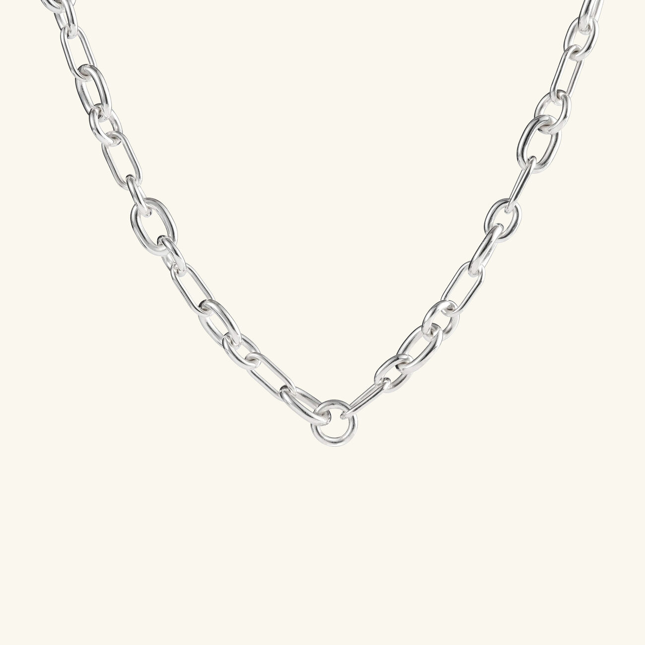 Chri-Chri Chain Necklace Sterling Silver Size 1 christofle chri chri chain necklace sterling silver size 1
