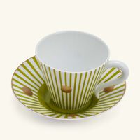 Absinthe Coffee Cup & Saucer Green Set Of 2 bernardaud absinthe coffee cup saucer green set of 2
