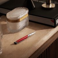 st dupont defi millennium ballpoint pen red