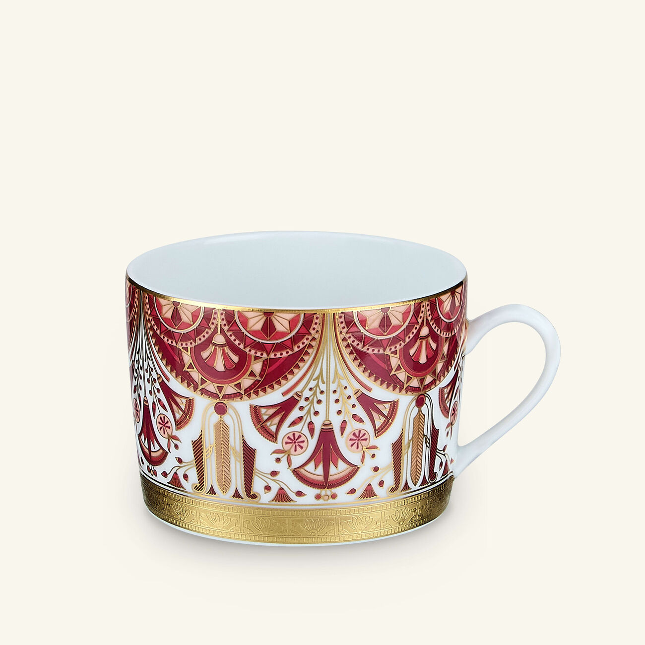 Reves Du Nil Pourpre Tea Cup & Saucer Red haviland reves du nil pourpre tea cup saucer red