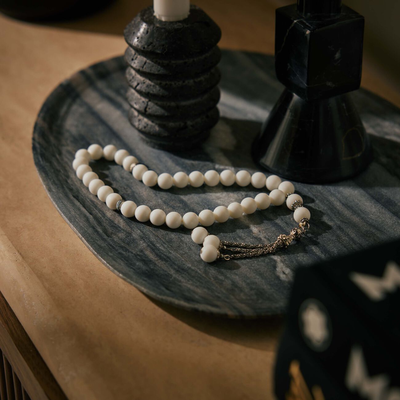 light of sakina misbaha white onyx