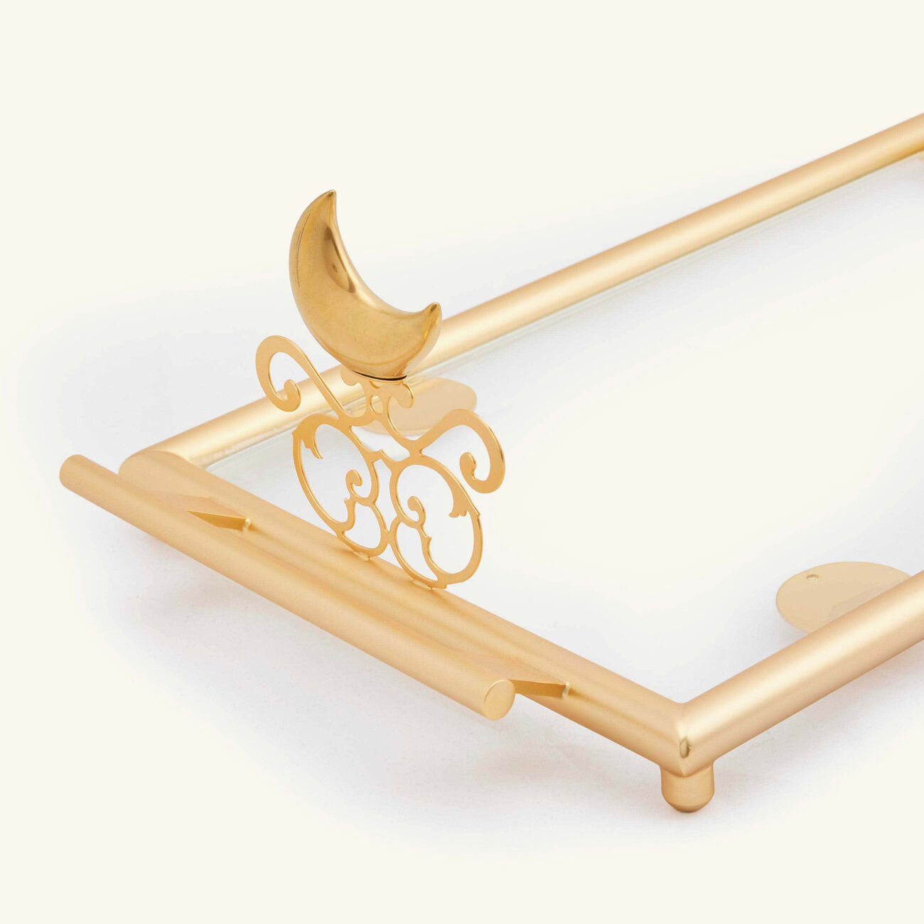 villari extravaganza serving tray rectangular small gold