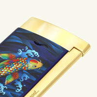 Slim 7 Koi Fish Lighter Blue st dupont slim 7 koi fish lighter blue