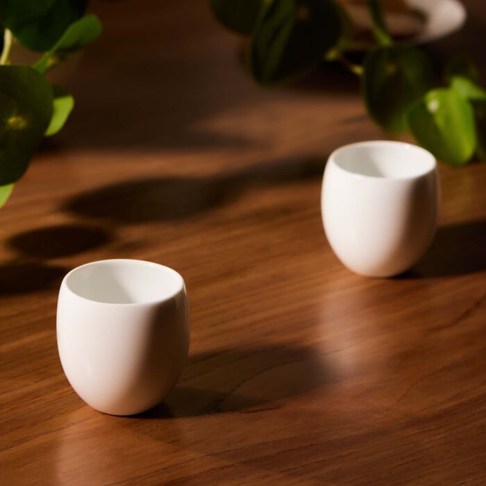 christofle mood coffee cup white set of 2