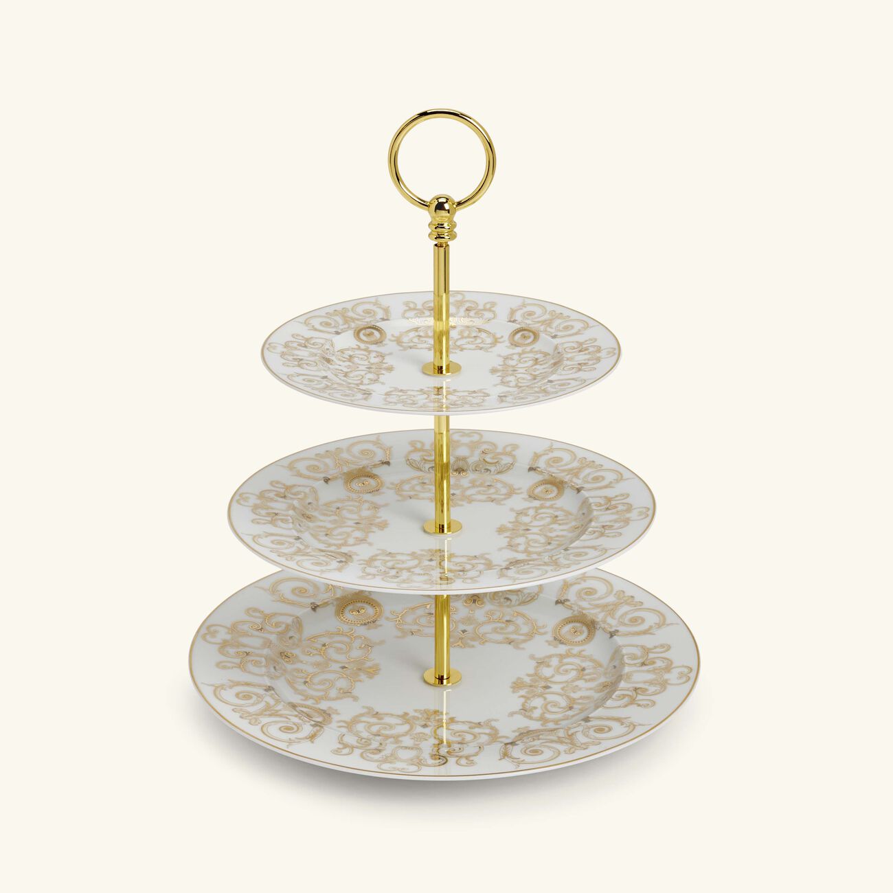 versace medusa gala etagere 3 tier cake stand white