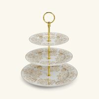 versace medusa gala etagere 3 tier cake stand white