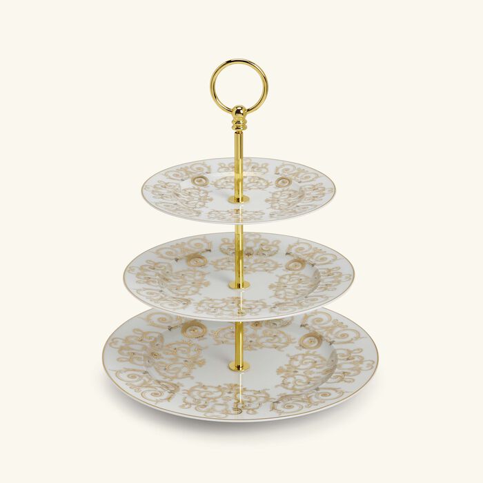 فيرساتشي قاعدة الكيك ميدوزا جالا من ثلاث طبقات بيضاء