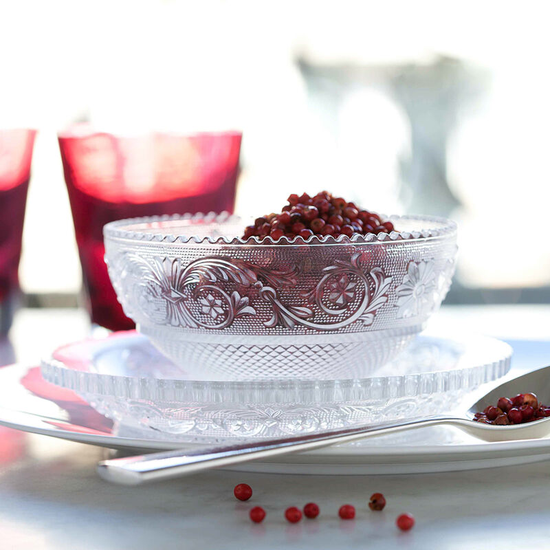 باكارا وعاء آرابيسك صغير شفاف