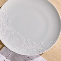 versace barocco 92 bianco bread plate round white 17cm