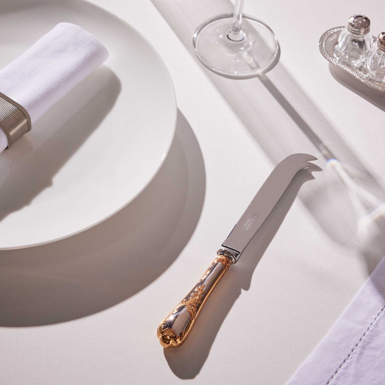 كريستوفل سكين الجبنة مارلي باللون الفضي