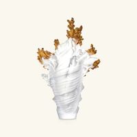 Gilded Vase Large White daum gilded vase large white