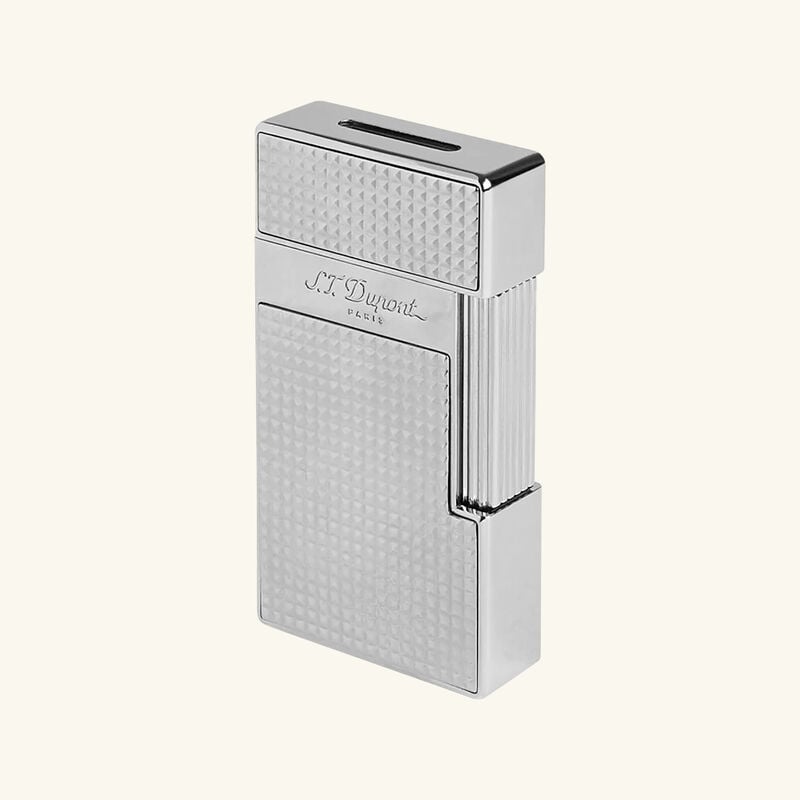 Big D Diamond Head Lighter Silver st dupont big d diamond head lighter silver