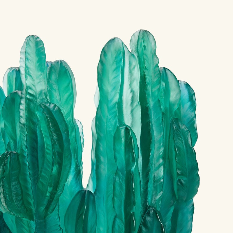 Jardin de Cactus Vase Large Green daum jardin de cactus vase large green