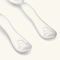 christofle charlie bear two piece baby flatware set silver plated
