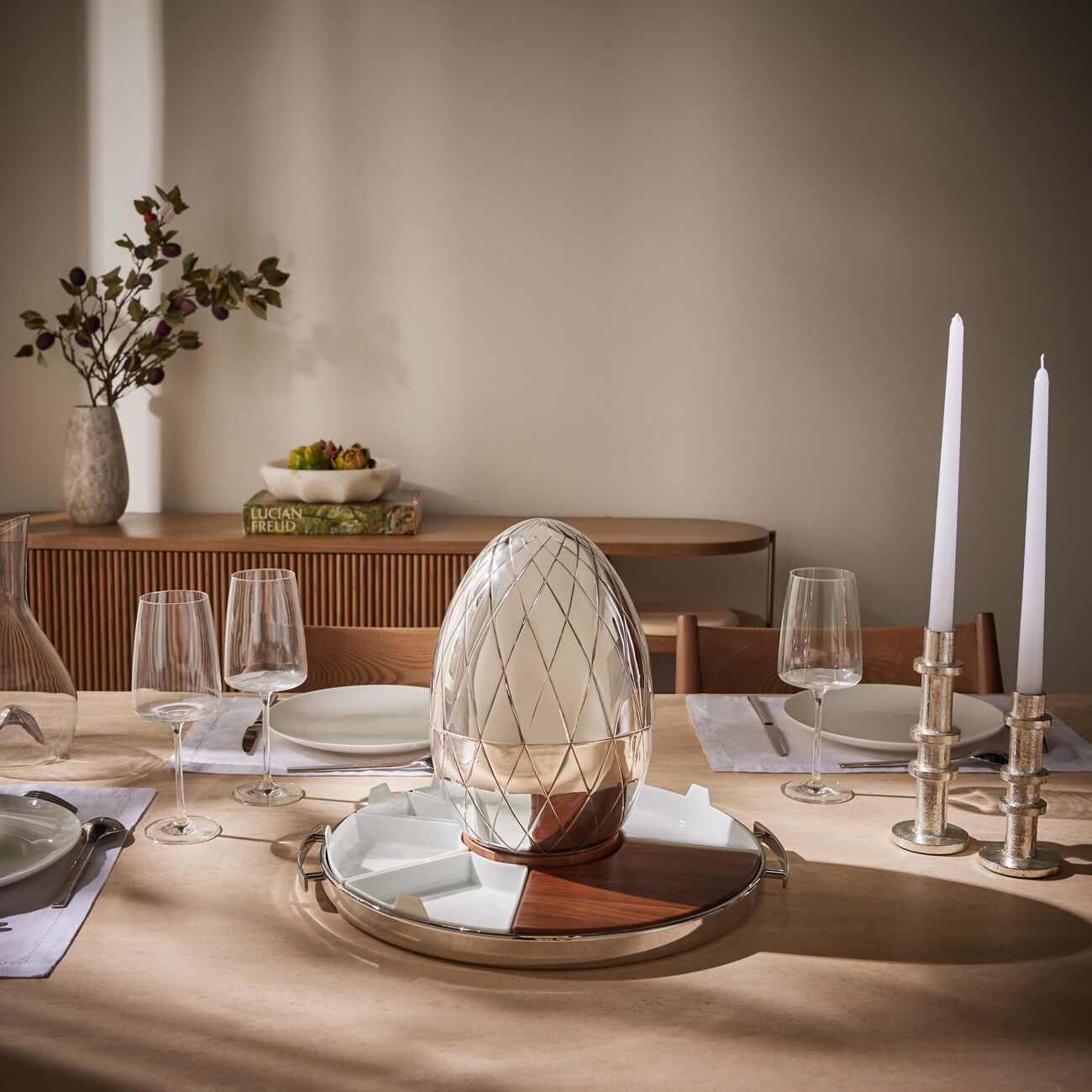 كريستوفل صينية مود بارتي كبيرة من الستانلس ستيل