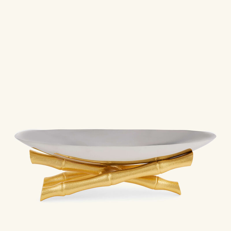 Bamboo Evoca Boat Small Stainless Steel l objet bamboo evoca boat small stainless steel