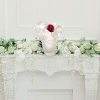 مزهرية روز باشن صغيرة شفافة دوم مزهرية روز باشن صغيرة شفافة