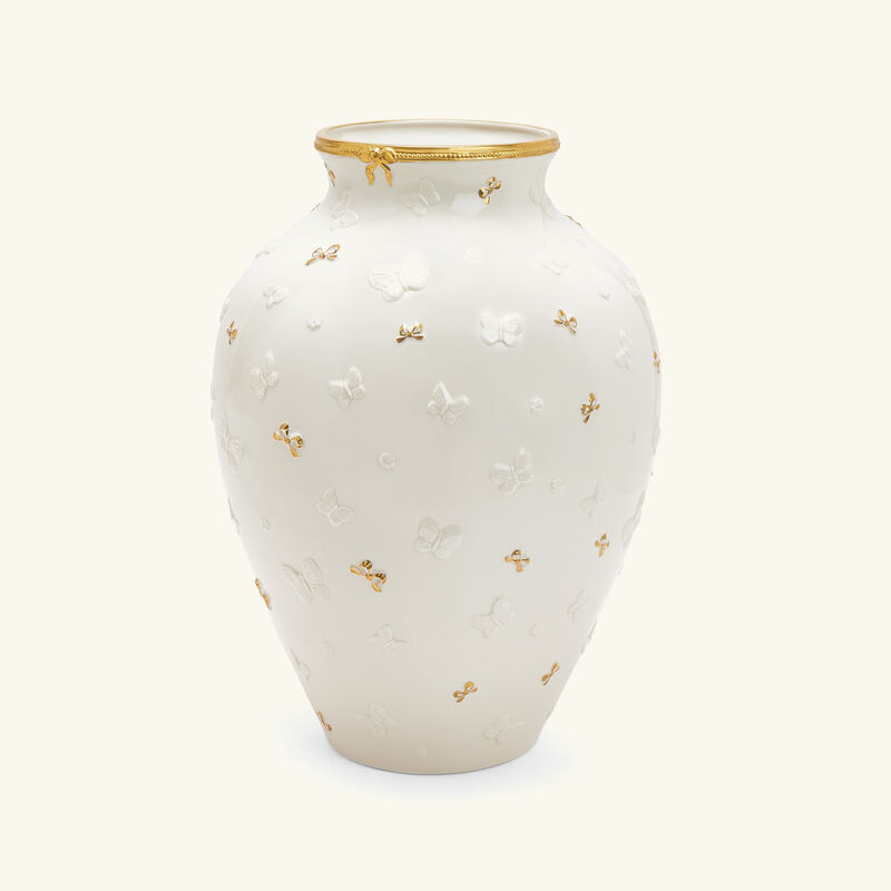 Butterfly Vase Large White villari butterfly vase large white