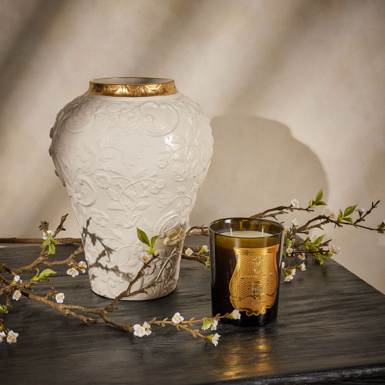 Taormina Vase Medium White villari taormina vase medium white