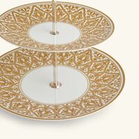 bernardaud venise cake stand 3 tier gold