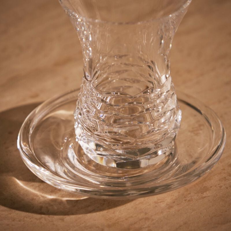 Sensorial Armudu Tea Cup & Saucer Clear mario cioni c sensorial armudu tea cup saucer clear