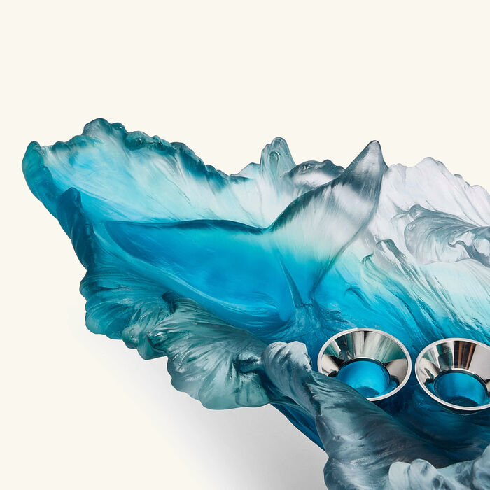 daum maya candelabra large blue