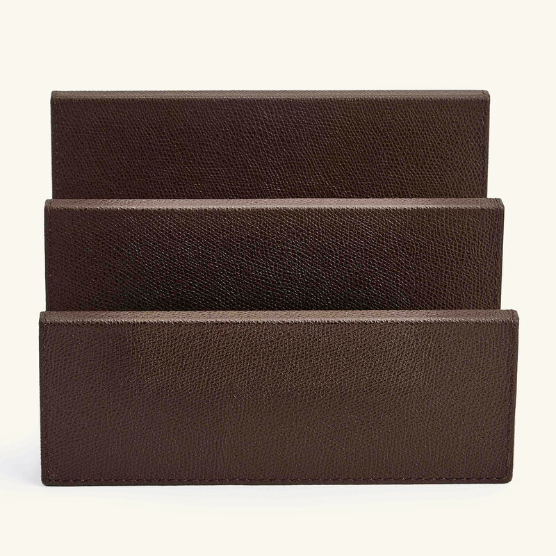Arthur Envelope Holder Brown giobagnara arthur envelope holder brown