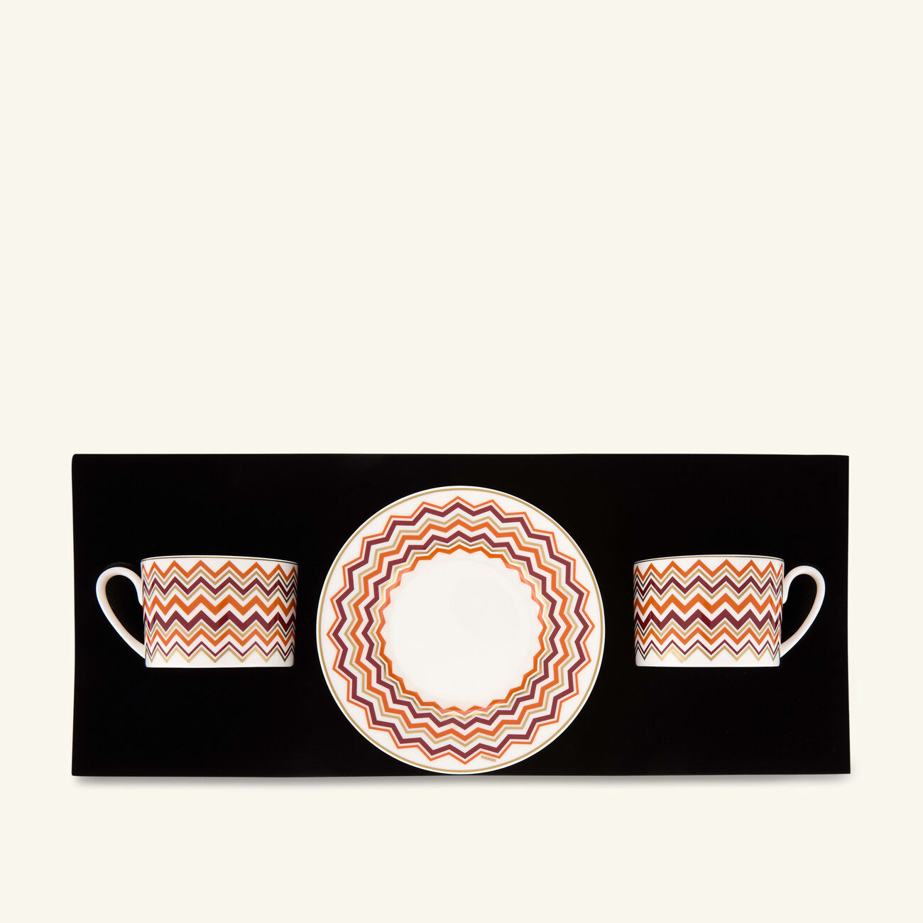 missoni home iconic tea cup   saucer multicolor