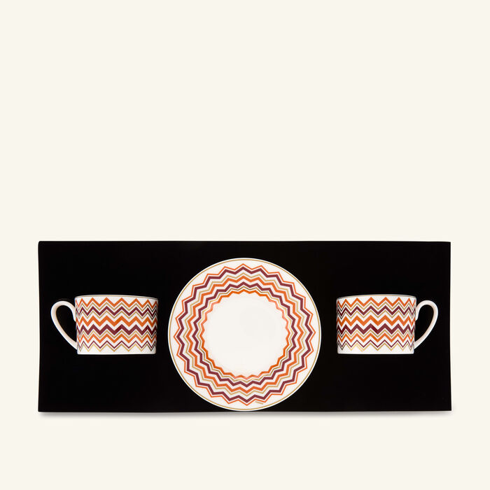 missoni home iconic tea cup   saucer multicolor