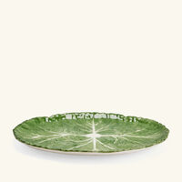 les ottomans radicchio serving platter oval green 40cm