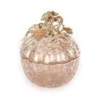 Erin Leaf And Vine Gilded Large Glass Jar, small