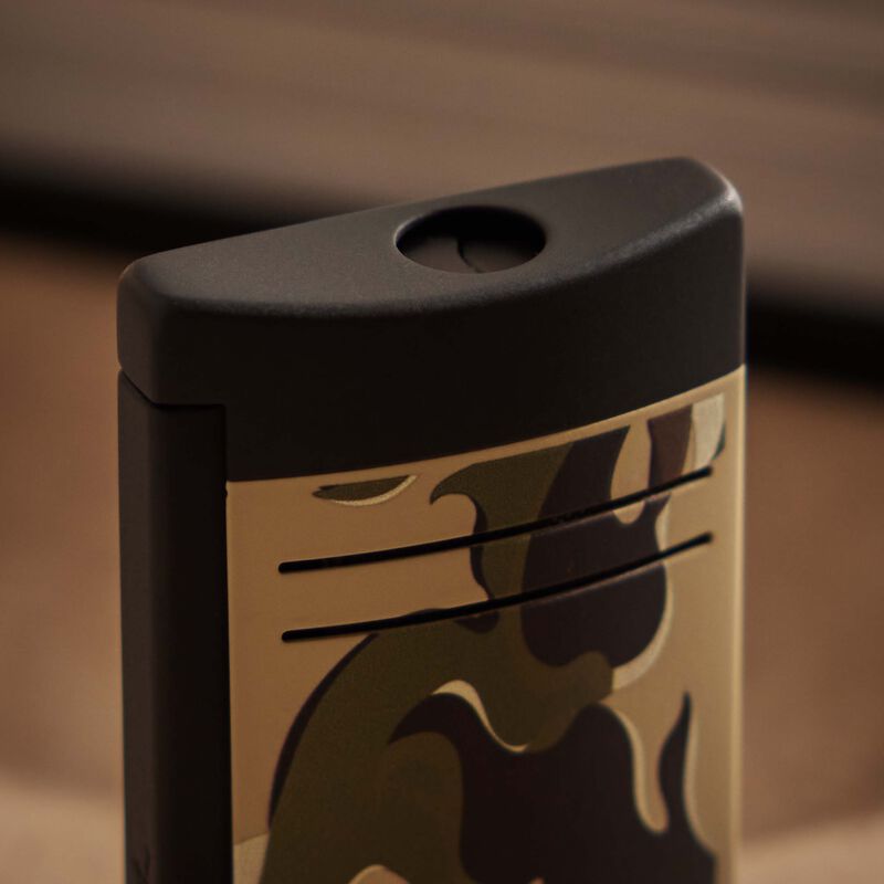 st dupont maxijet lighter camo khaki