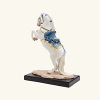 لادرو منحوتة على شكل حصان إسباني أصيل كبيرة زرقاء بإصدار محدود