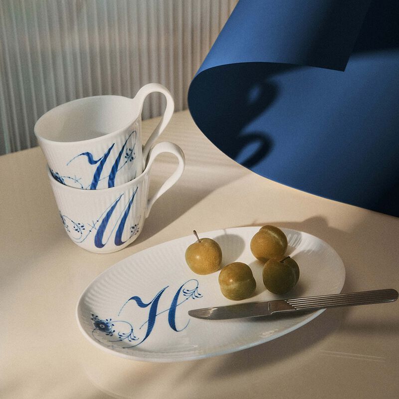 royal copenhagen alphabet collection h mug