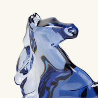 baccarat marengo midnight horse sculpture medium blue