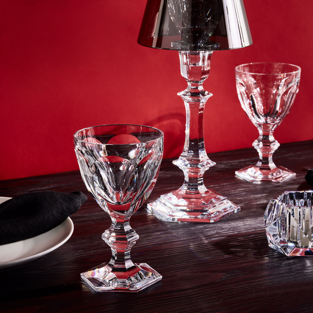 baccarat harcourt 1841 wine glass clear