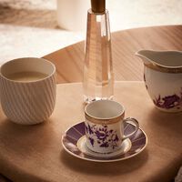 bernardaud prunus coffee cup   saucer pink