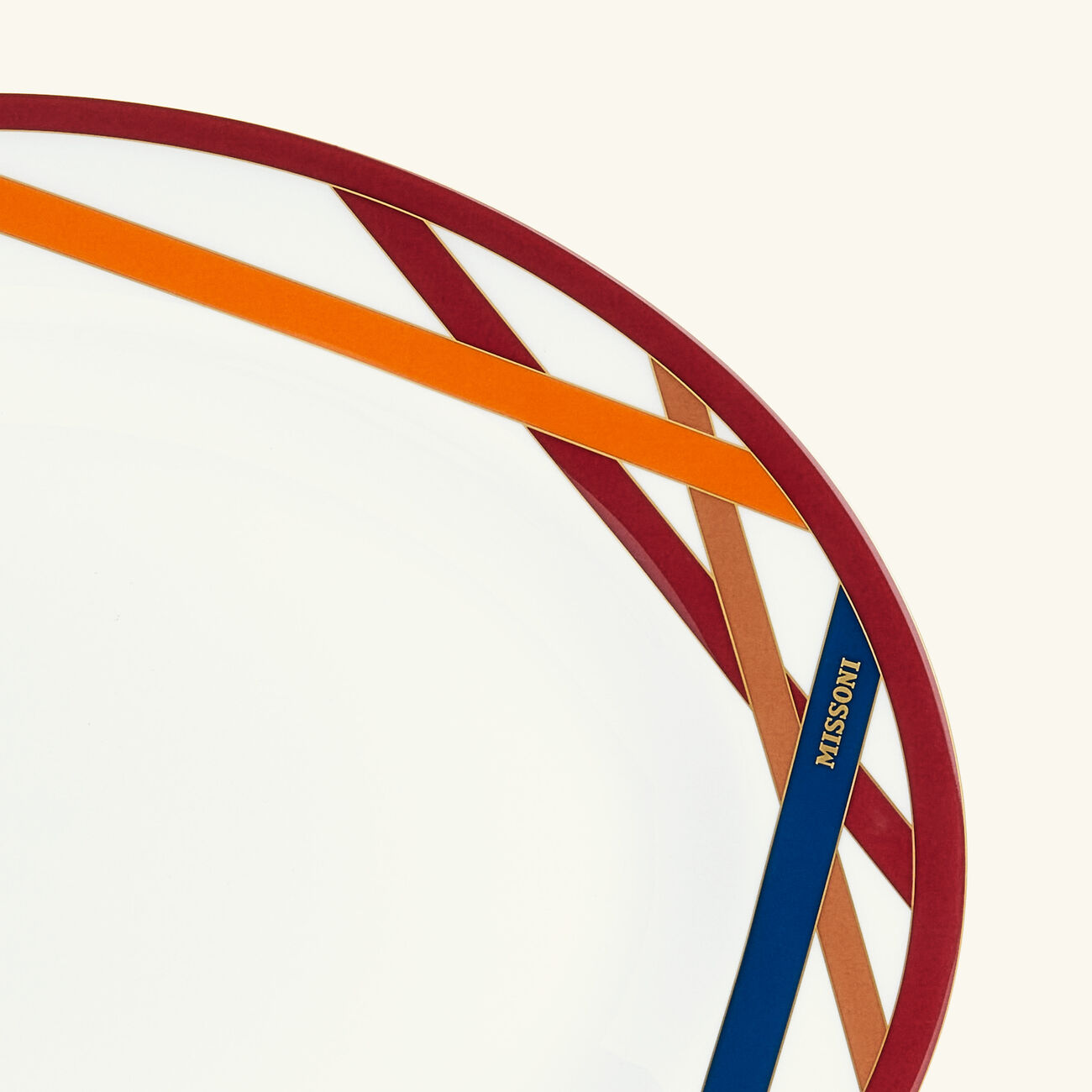 missoni home nastri serving platter oval 36cm