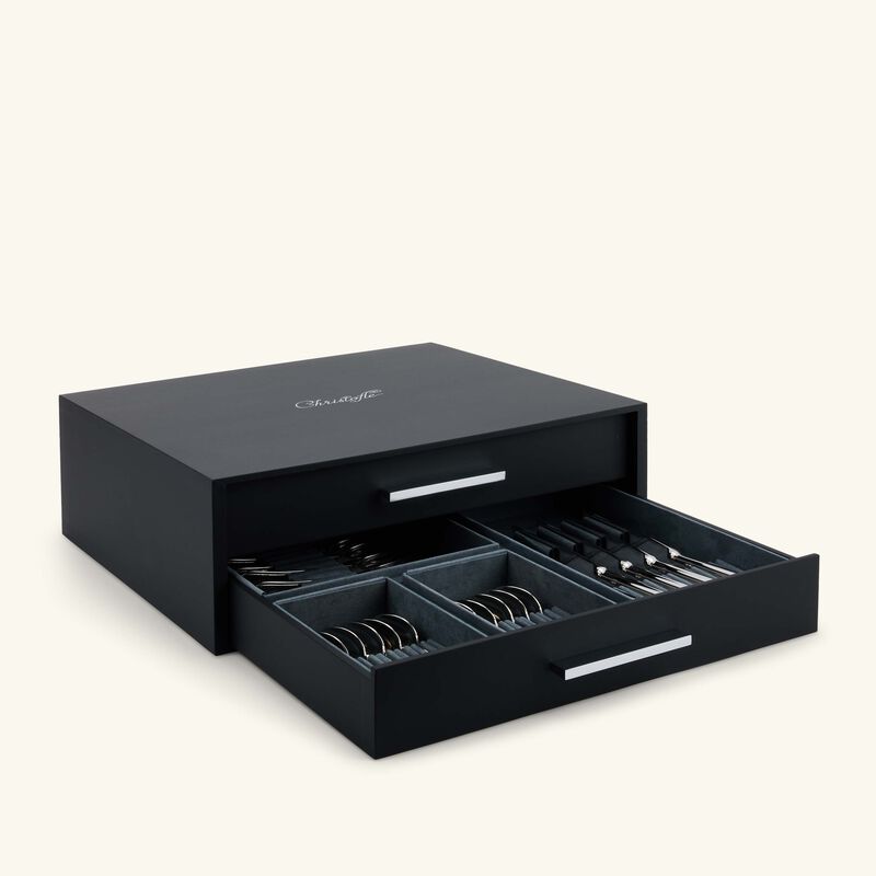 christofle perles 110 pieces stainless steel set