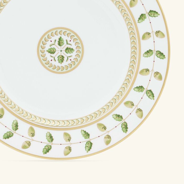 bernardaud constance bread   butter plate round green 16cm