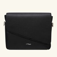 Neo Capsule Messenger Bag Black st dupont neo capsule messenger bag black