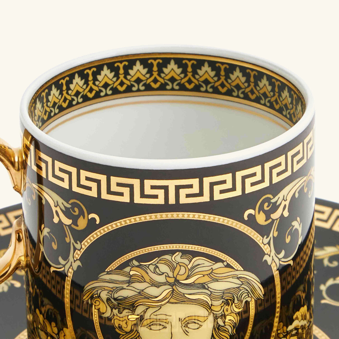 versace virtus gala coffee cup black