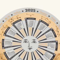 فورناسيتي طبق تزيين الجدار باللون الأبيض بتقويم عام 2025