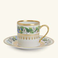 Botanique Tasse Et Soucoupe Coffee Cup & Saucer Gold bernardaud botanique tasse et soucoupe coffee cup saucer gold