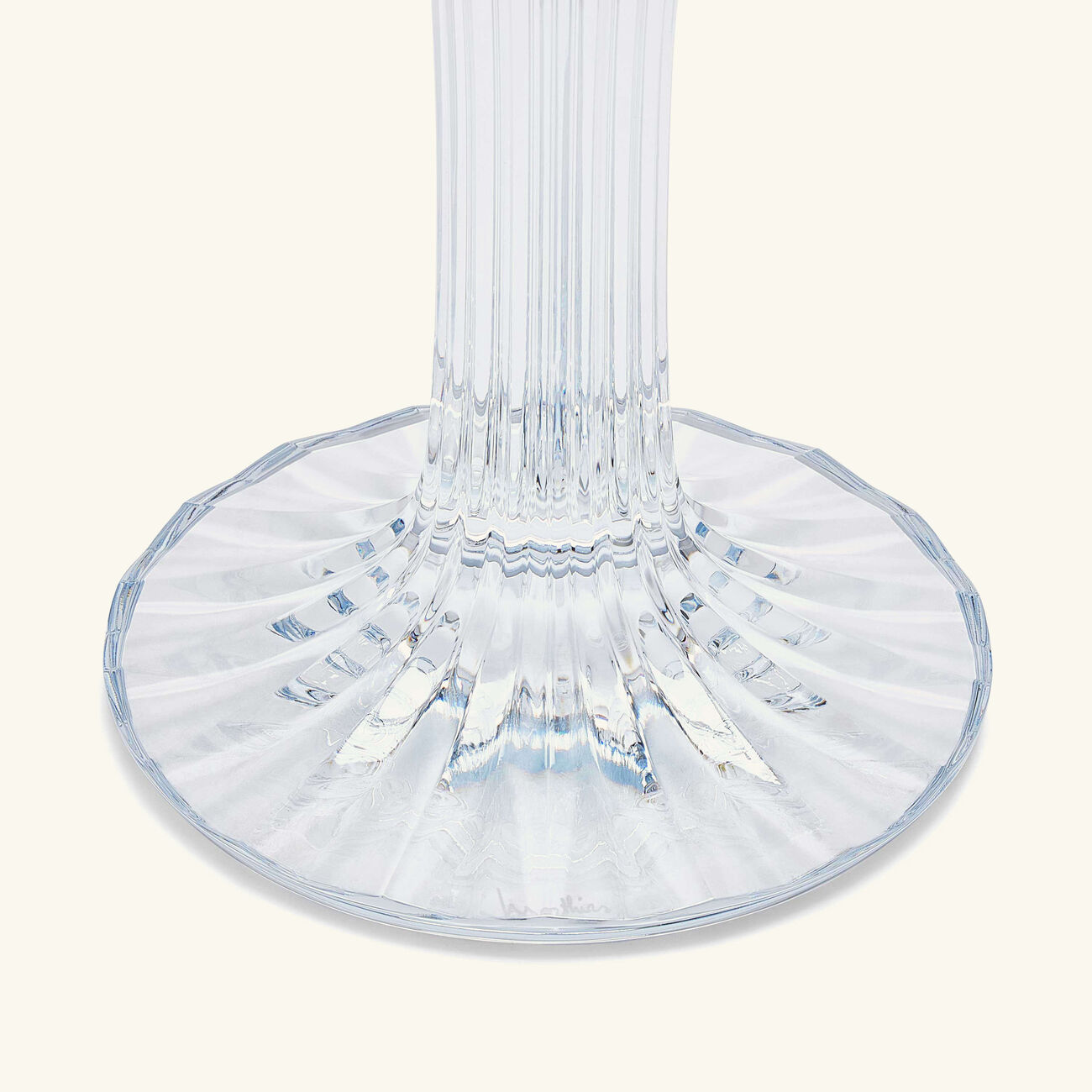 باكارا شمعدان ميل نوي شفاف من شمعتين