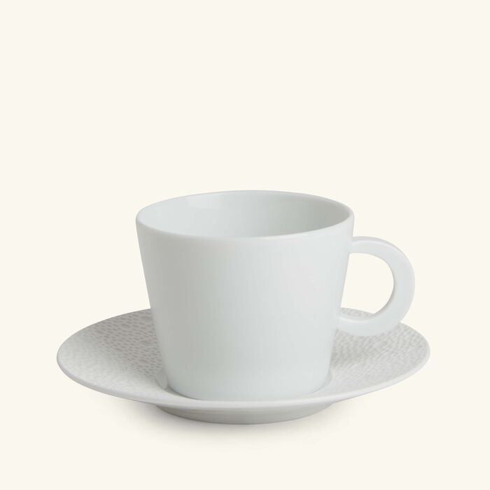 bernardaud tea cup   saucer white